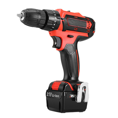 Impact Drill DIY Home Using Li-ion 20 Volt Professional 1500mAh Battery Rechargeable Charging Cordless Hammer Drill